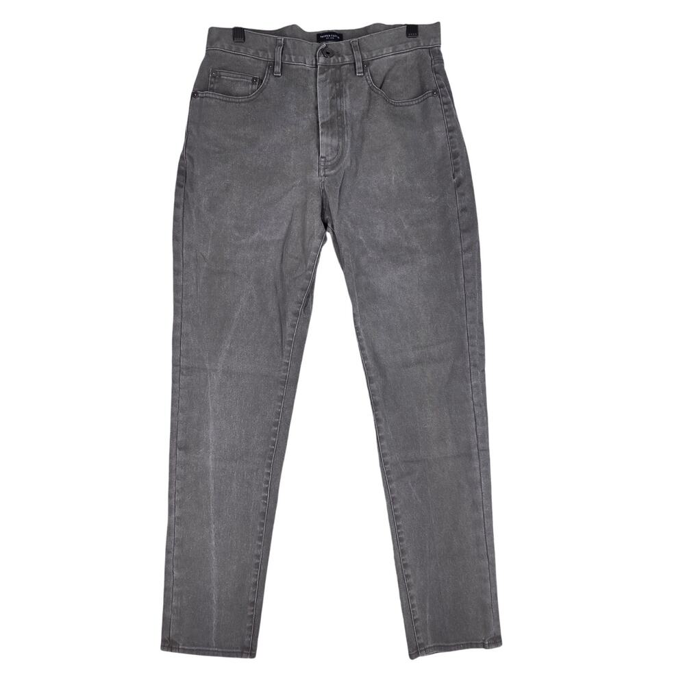 PROPER CLOTH DELAVÉ CHARCOAL STRETCH SLUB TWILL PANTS MEN’S 31.2W x 31.8" INSEAM